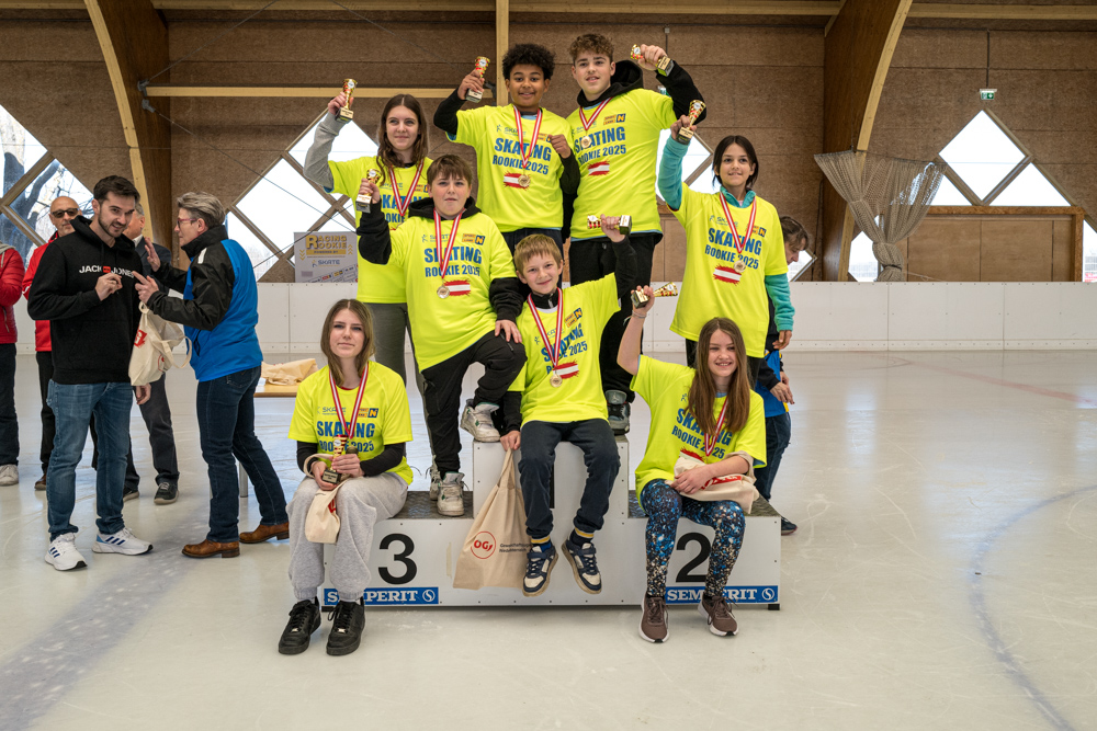 SKATING ROOKIE 2024 - SO sehen SiegerInnen aus: Alle 8 SKATING ROOKIES auf einem Bild ;-)